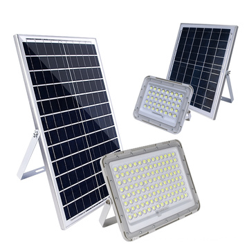 Hot selling High lumens Bright 50w 100w 150w 200w solar power garden lamp solar LED landscape flood lights outdoor